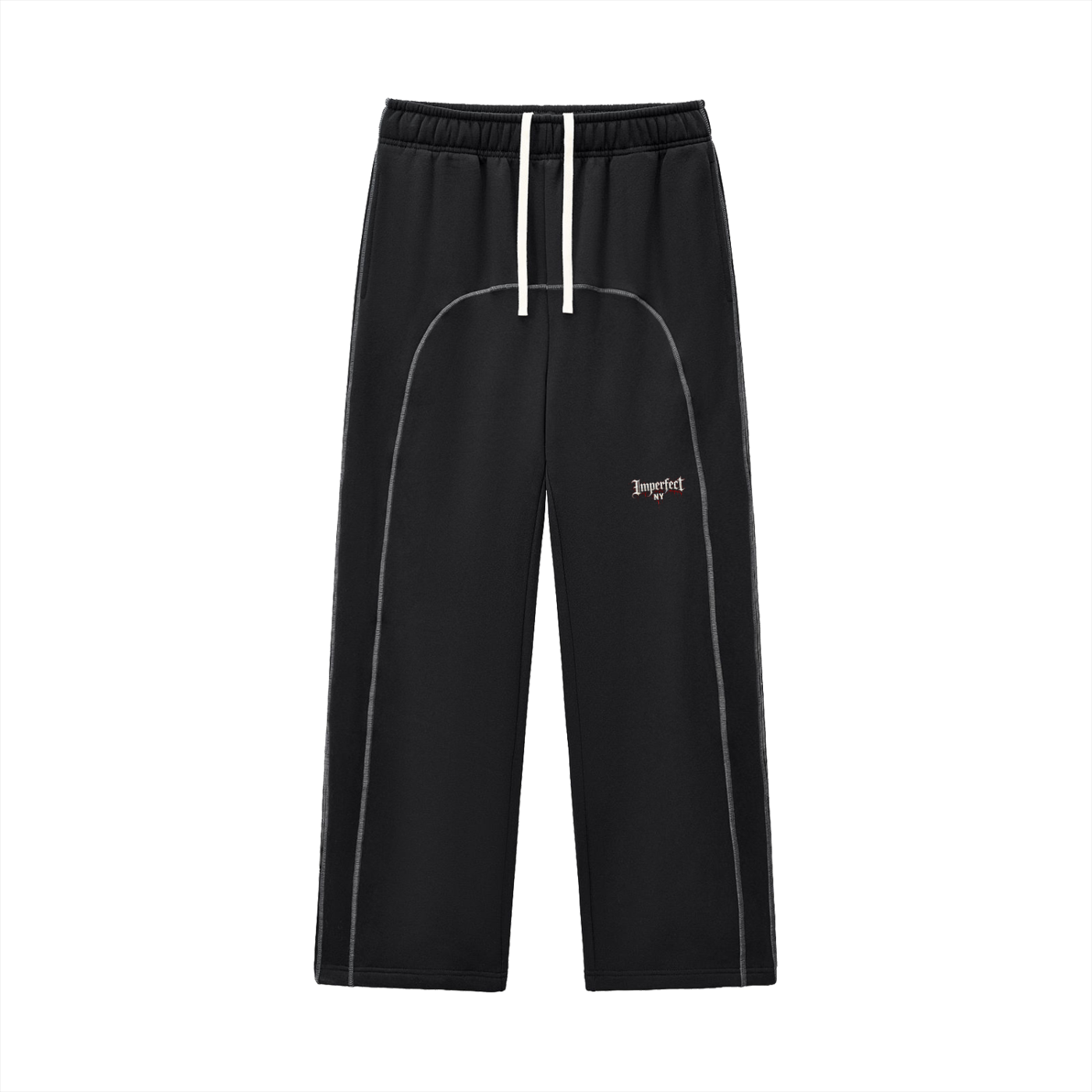 Contrast-Stitched Fleece Sweatpants
