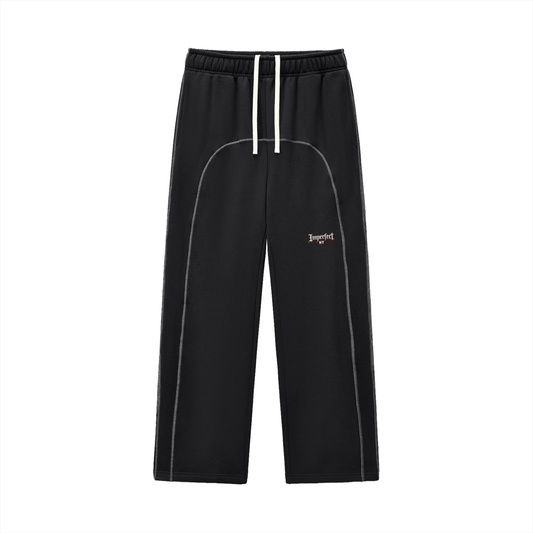 Contrast-Stitched Fleece Sweatpants